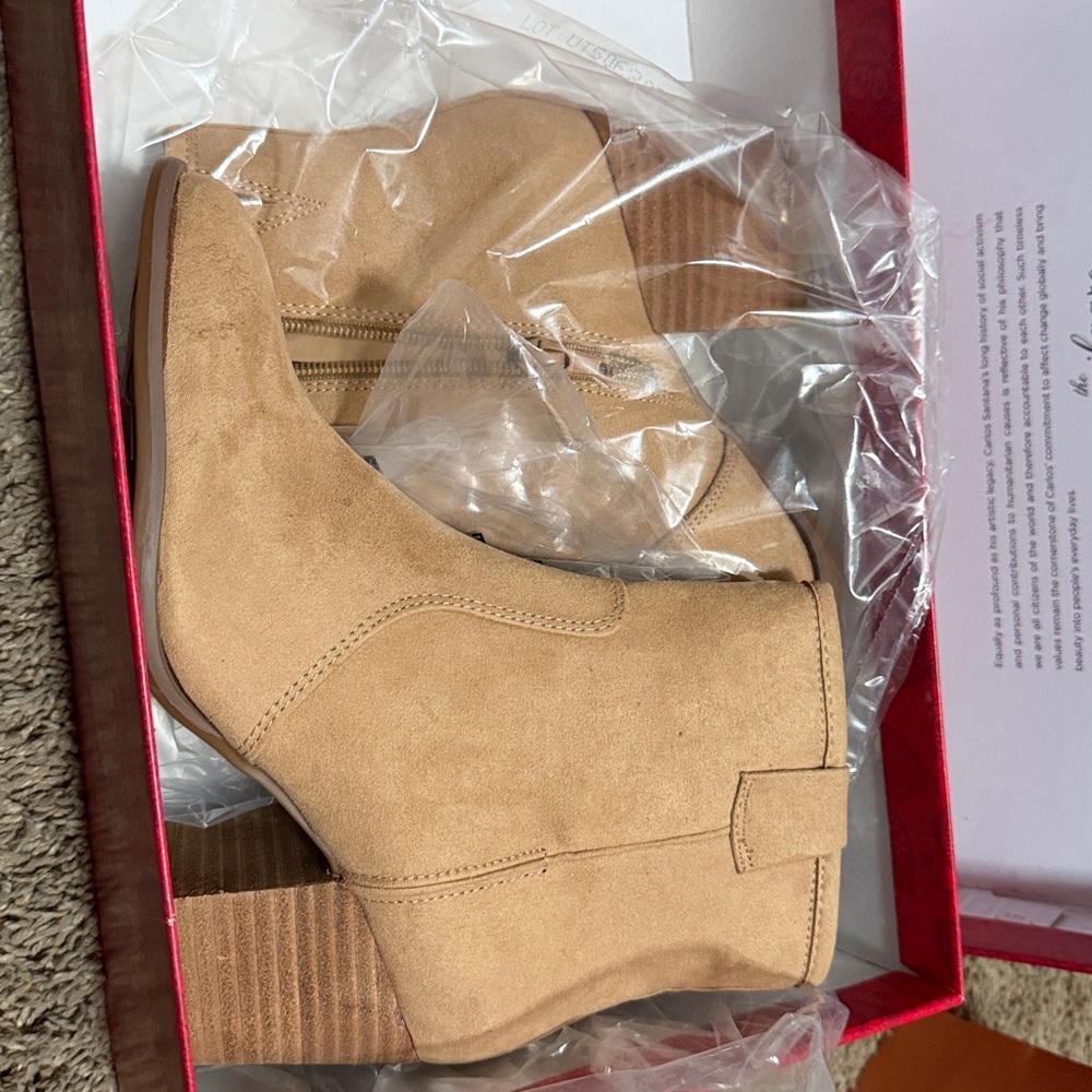 Tan Suede Ankle Boots